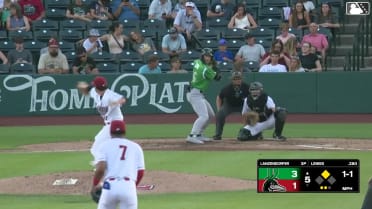 Tyson Lewis singles on a line drive to left fielder Samuel Munoz. Jacob Friend scores.