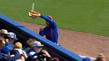 Nick Morabito's difficult grab in foul territory