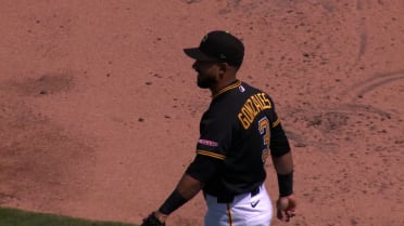 Nick Gonzales battles wind to make the catch