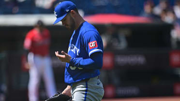 Cole Ragans exits the game with thumb injury