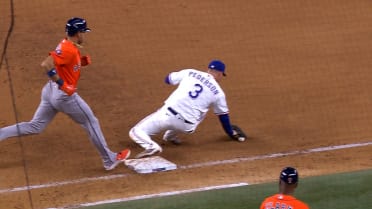 Cam Smith safe at first after challenge