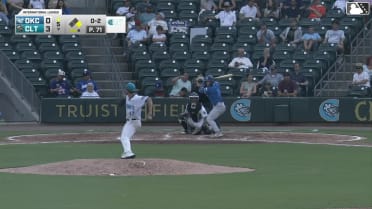 Zach Ehrhard homers (6) on a fly ball to left center field. Austin Gauthier scores.
