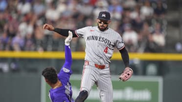 Ezequiel Tovar is out at second base after review