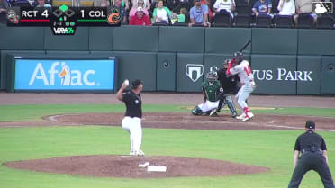 Raudi Rodriguez singles on a sharp line drive to center fielder Patrick Clohisy. Nick Rodriguez scores.