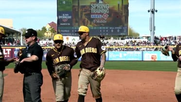 Nick Castellanos flashes the leather with Padres