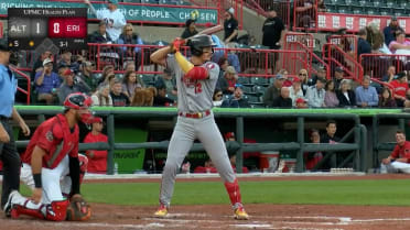 Konnor Griffin homers with his dad in the booth