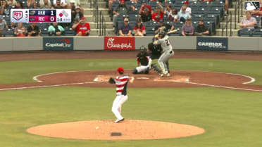 Alfonsin Rosario doubles (16) on a sharp line drive to left fielder Parks Harber. Jaison Chourio scores.