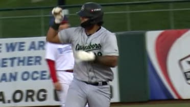 Axiel Plaz collects two homers and two doubles