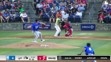 Eli Willits triples (2) on a fly ball to left fielder Andrews Opata. Rafael Ramirez Jr. scores.