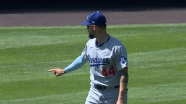 Andy Pages turns double play after a review 