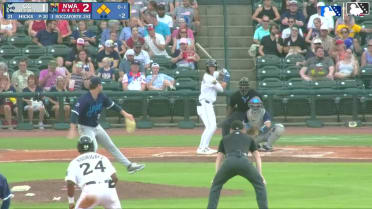 Carson Roccaforte singles on a soft fly ball to center fielder Yamal Encarnacion. Omar Hernandez scores. Alberto Rodriguez scores. Canyon Brown to 2nd.