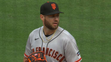 Adrian Houser strikes out Bryce Johnson