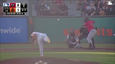 Cale Lansville's fifth strikeout