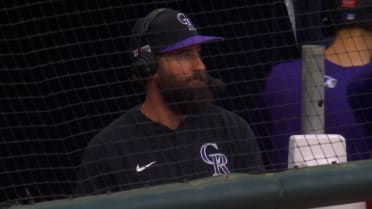 Charlie Blackmon joins the broadcast from the dugout