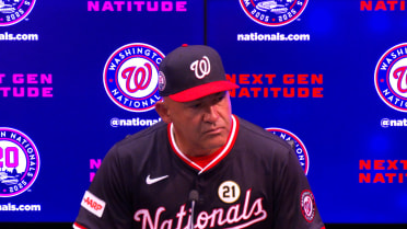 Miguel Cairo on pitching in Nationals' 11-3 loss