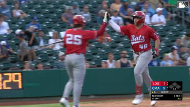 Sal Stewart slugs fourth homer