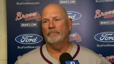 Brian Snitker breaks down loss to D-backs