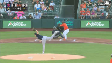 Jesus Rodriguez singles on a ground ball to center fielder Victor Labrada. Nate Furman scores.