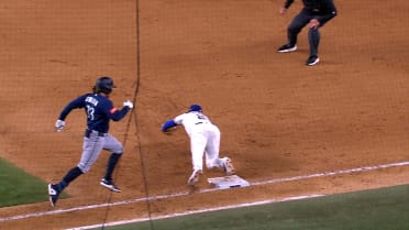 Out at first upheld to end the game