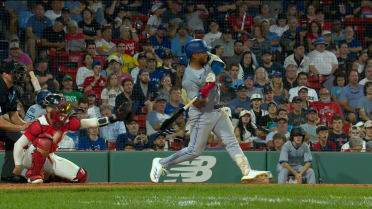 Leo Jiménez HBP after call is overturned in the 6th