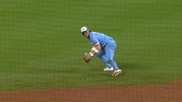 Bobby Witt Jr.'s slick sliding stop and throw