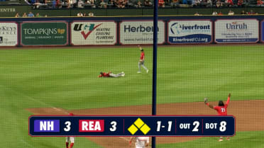 Gabriel Martinez lays out to make a backhanded catch