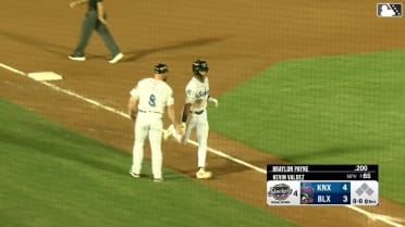 Braylon Payne's first Double-A home run