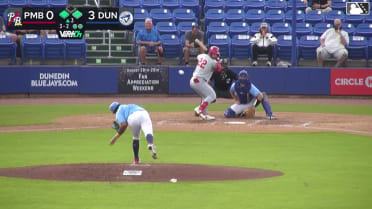 Sebastian Dos Santos homers (7) on a fly ball to right field. J.P. Cabrera scores. Travis Honeyman scores.