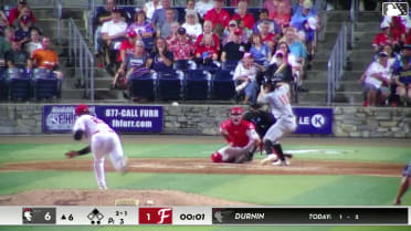 Kam Durnin singles on a line drive to center fielder Dashyll Tejeda. Owen Nowak scores.