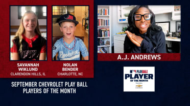 September's Play Ball Players of the Month