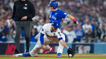 Tyler Heineman safe at third after review