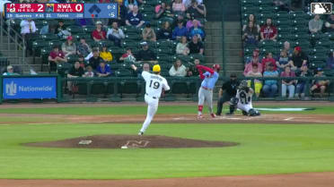 Tyson Guerrero collects his seventh strikeout
