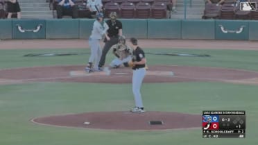 Kruz Schoolcraft fans eight through five innings