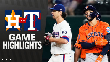 Astros vs. Rangers Highlights