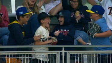 Young fans excited over ball from Willi Castro