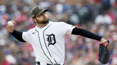Casey Mize fans Jesús Sánchez after long at-bat