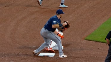 Jackson Holliday safe at second after review