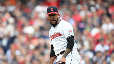 Emmanuel Clase strikes out Kerry Carpenter