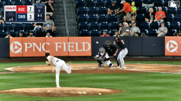 Yohandy Morales homers (22) on a fly ball to left center field.