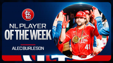 Alec Burleson is named the NL Player of the Week