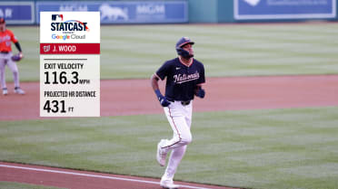 James Wood launches 431-foot home run