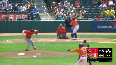 Arjun Nimmala singles on a ground ball to shortstop Caden Rose. Carter Cunningham scores.