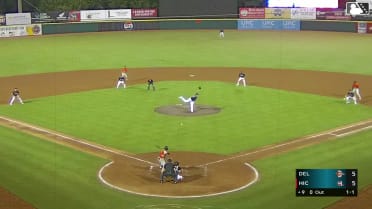 Jaiden Lo Re doubles (14) on a ground ball to left fielder Paulino Santana. Joshua Liranzo scores. Ty Head scores. Eric Booth Jr. scores.