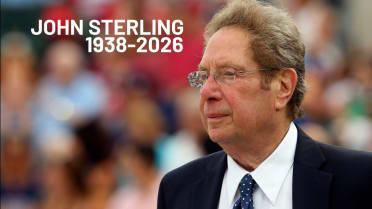 The SNY booth pays tribute to the great John Sterling