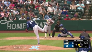 Welbyn Francisca triples (1) on a line drive to left fielder Cameron Decker. Bennett Thompson scores.