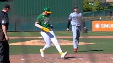 Zack Gelof scores on passed ball
