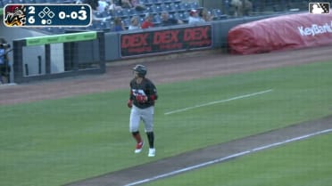Diego Velasquez's first home run of the season