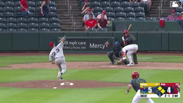 Deniel Ortiz homers (1) on a fly ball to left center field. Travis Honeyman scores. Rainiel Rodriguez scores.