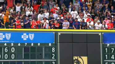 Jake Meyers homers after call is confirmed in the 3rd