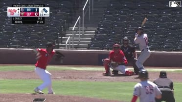 Cam Cauley homers (12) on a fly ball to left center field. Orlando Martinez scores. Cooper Johnson scores.